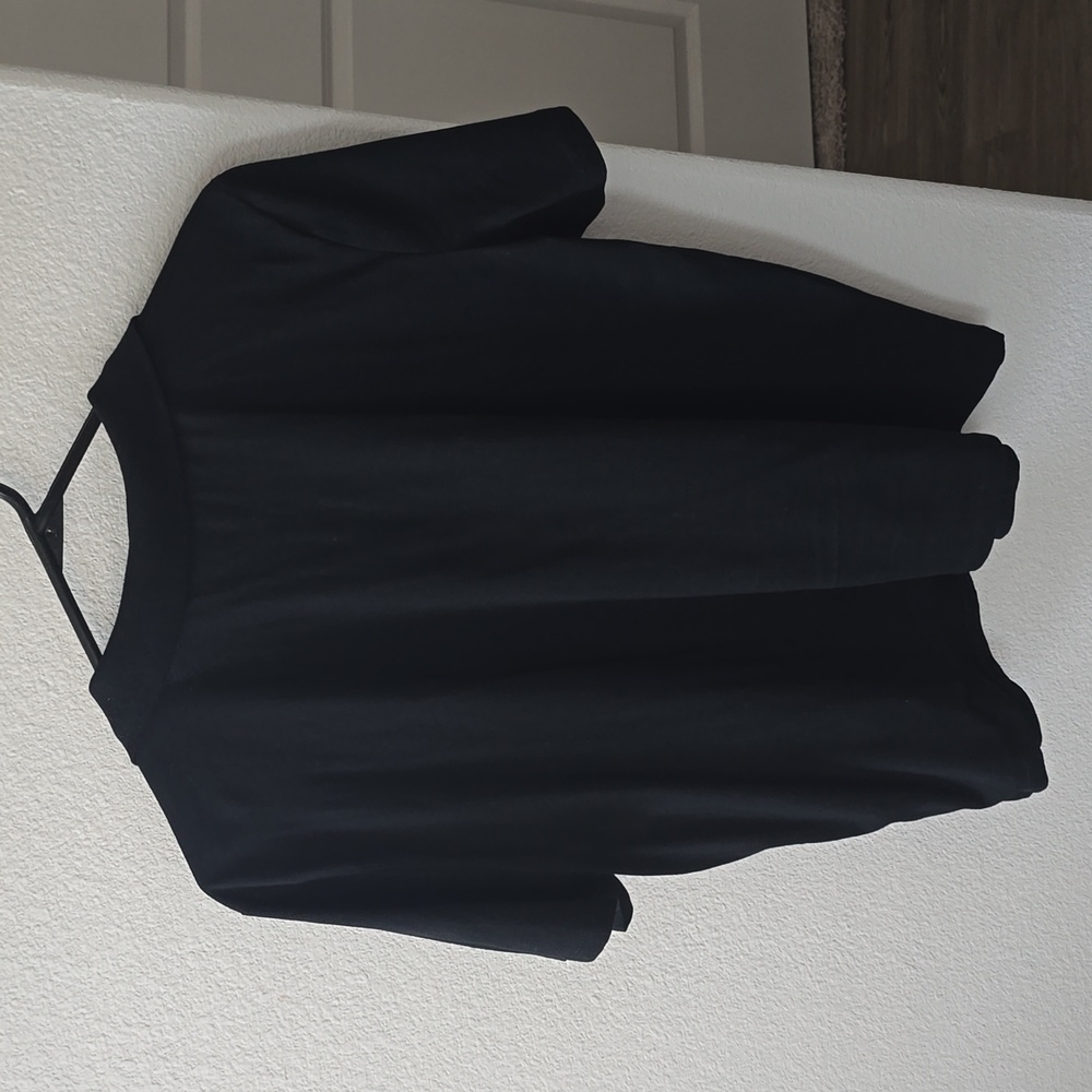 Zara Black Short Sleeve Shirt Large - Picture 4 of 4